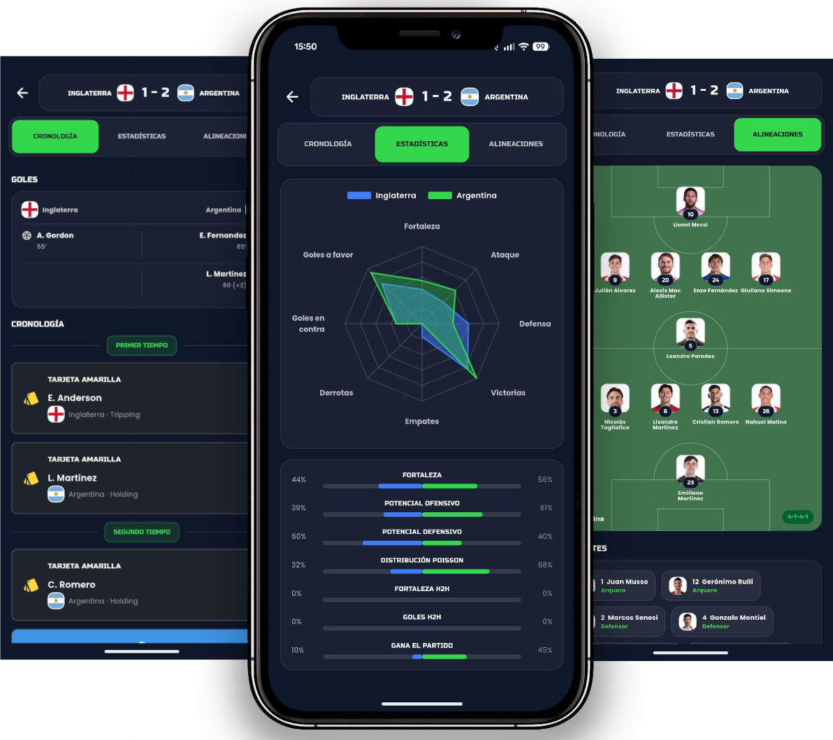 Captura de Goleada con pronósticos de fútbol, rankings y grupos de amigos